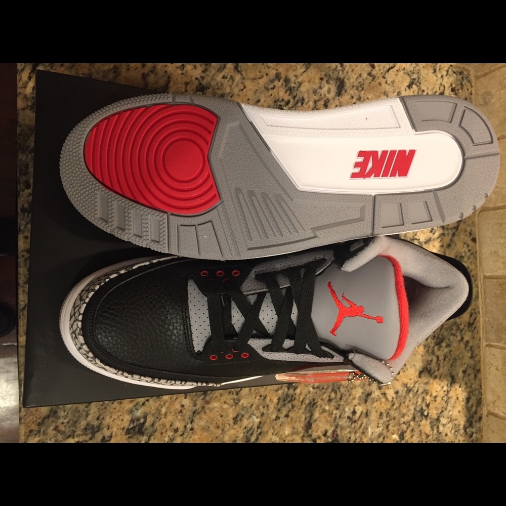 Jordan 3 Black Cement - Picture 1 of 4